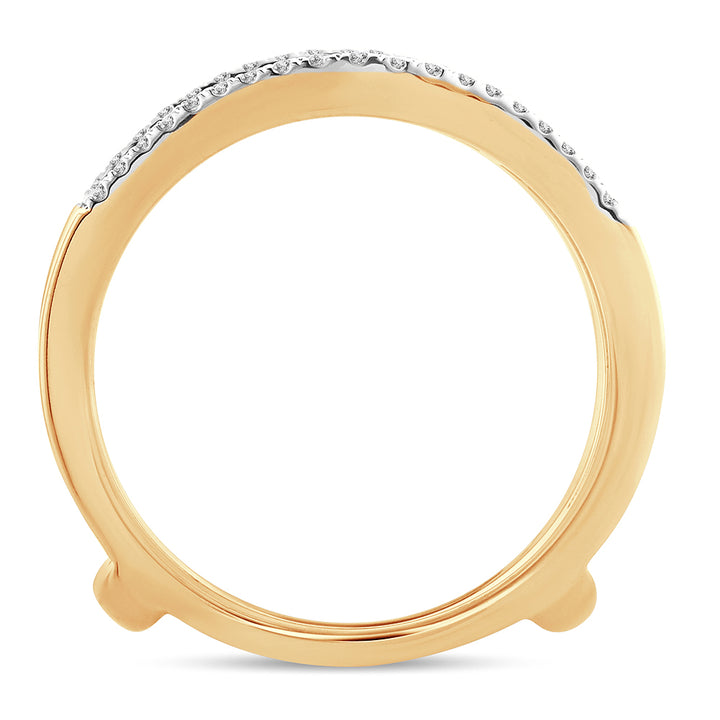 14K Yellow Gold 0.50CT Lab Diamond Ring Guard Enhancer