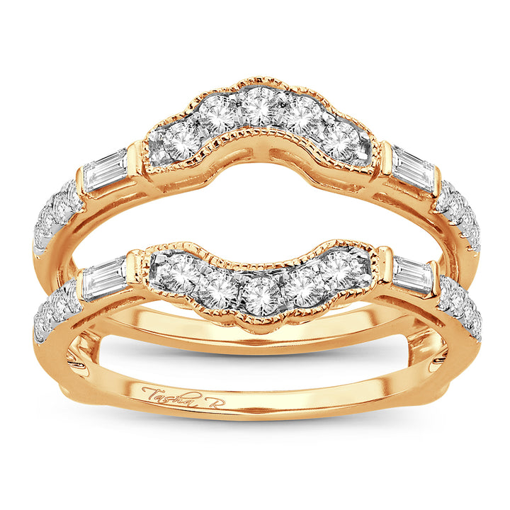 14K Yellow Gold Lab Diamond Ring Guard Enhancer
