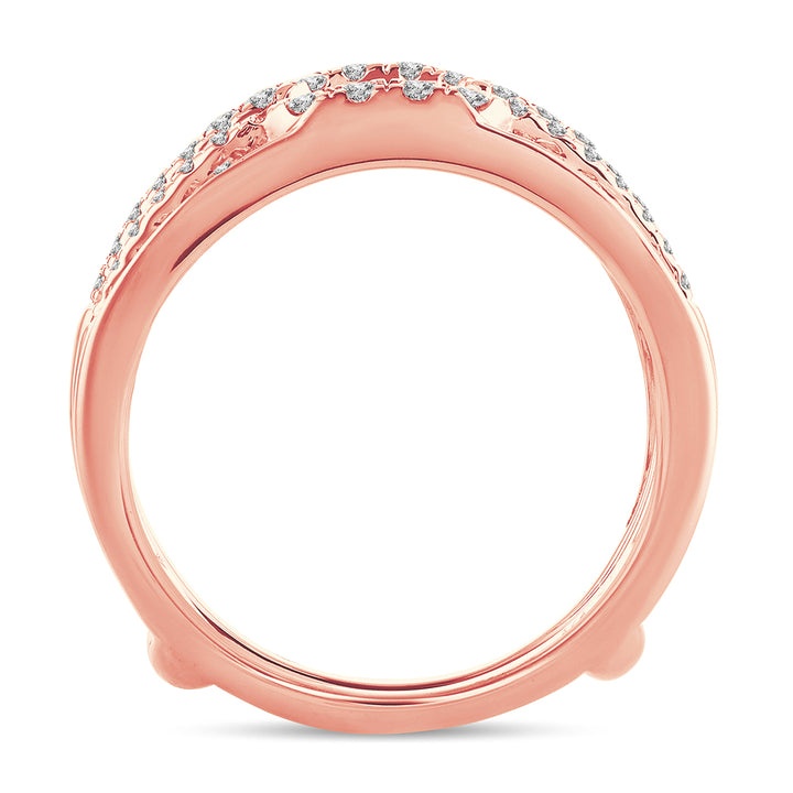 14k Rose Gold Lab Diamond Ring Guard Enhancer