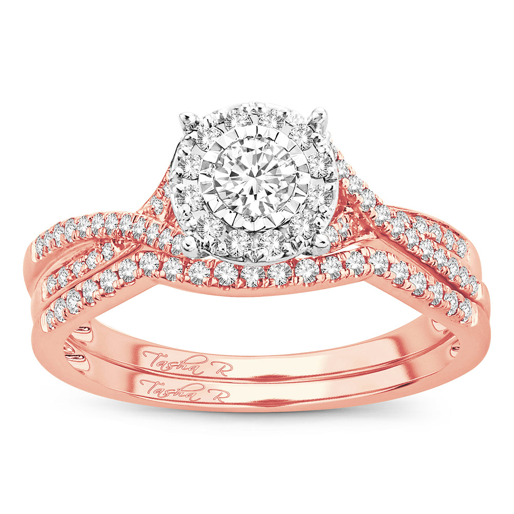 14K 0.43 Diamond Bridal Ring