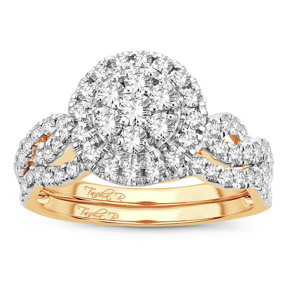 14K 1.00CT DIAM BRDAI RING