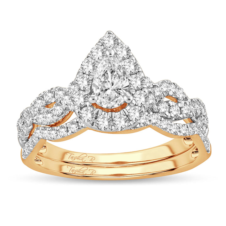 Romantic 14k Rose Gold Lab Diamond Engagement Ring