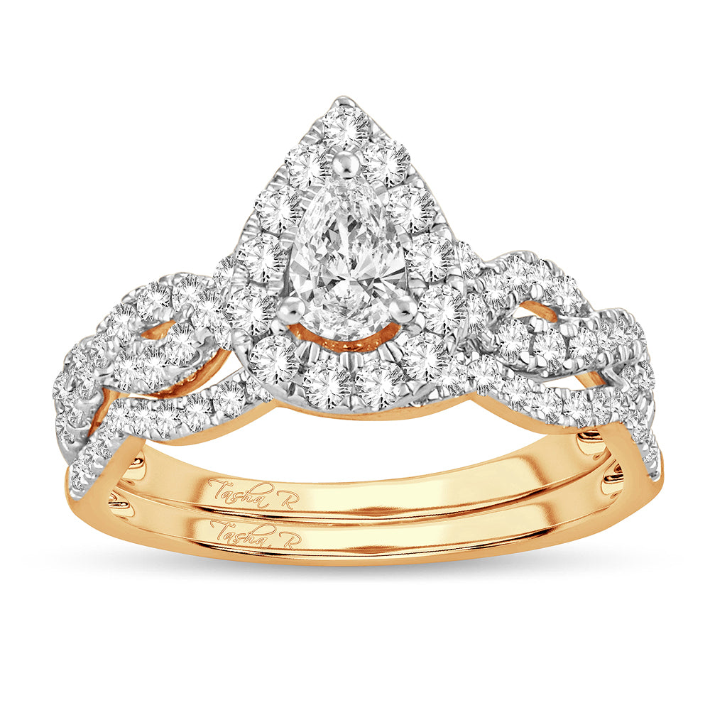 14K 1.00CT DIAMOND BRIDALRING