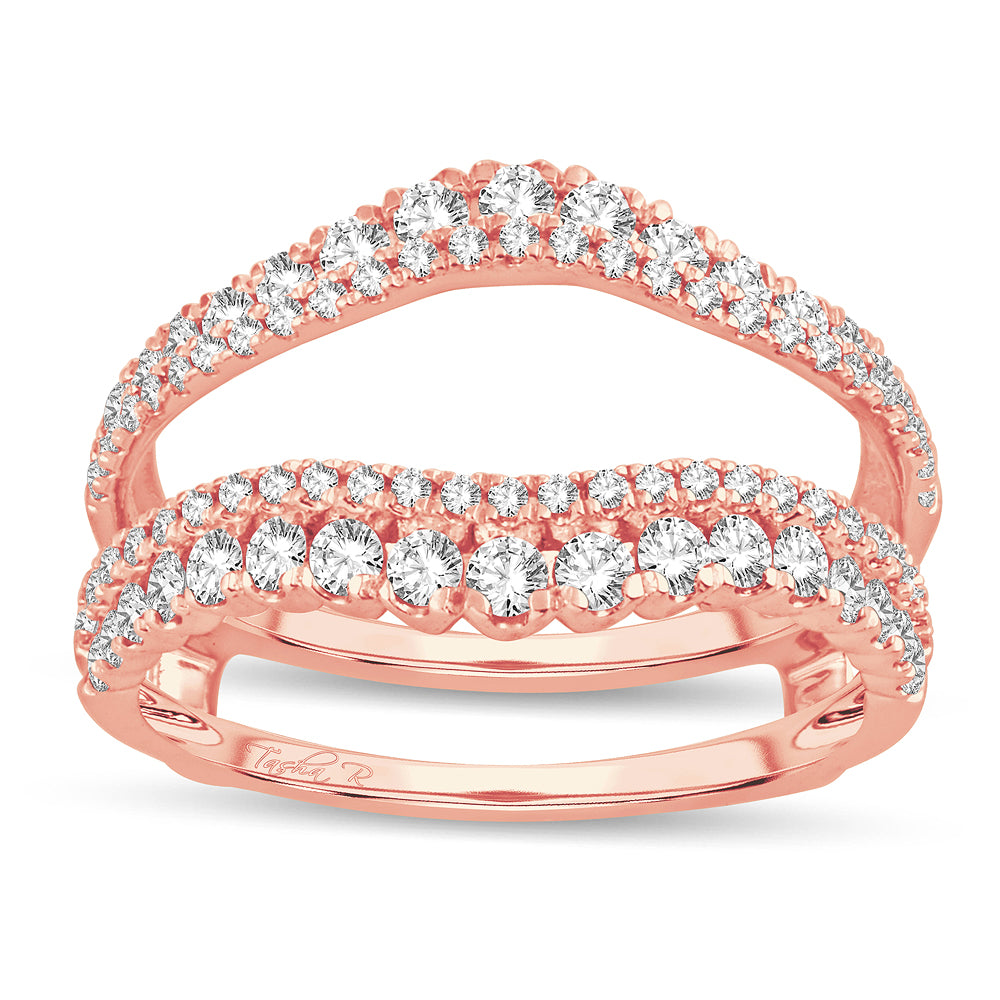 14k Rose Gold Lab Diamond Ring Guard Enhancer
