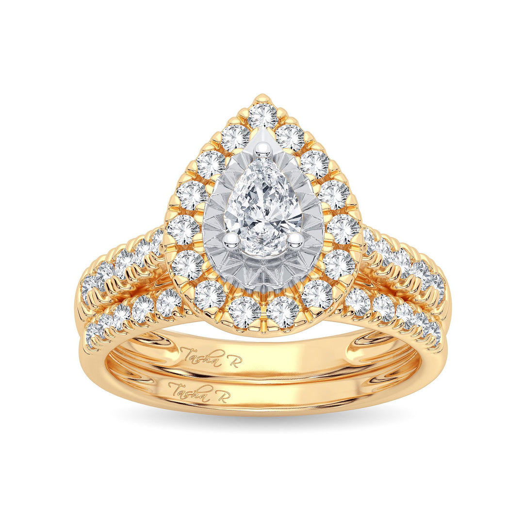 14K 1.00CT Diamond Bridal Ring