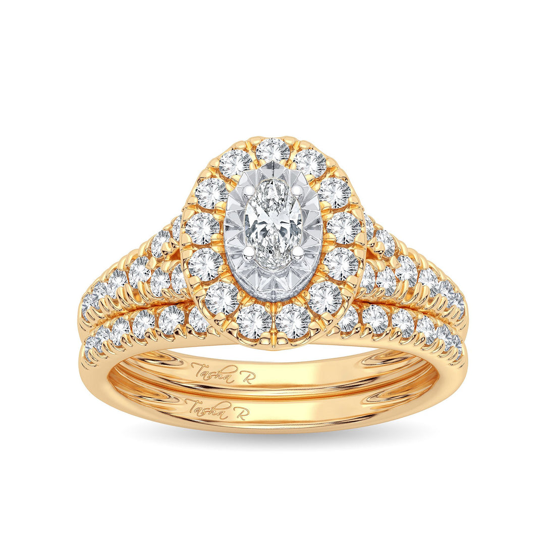 14K 1.00CT Diamond Bridal Ring