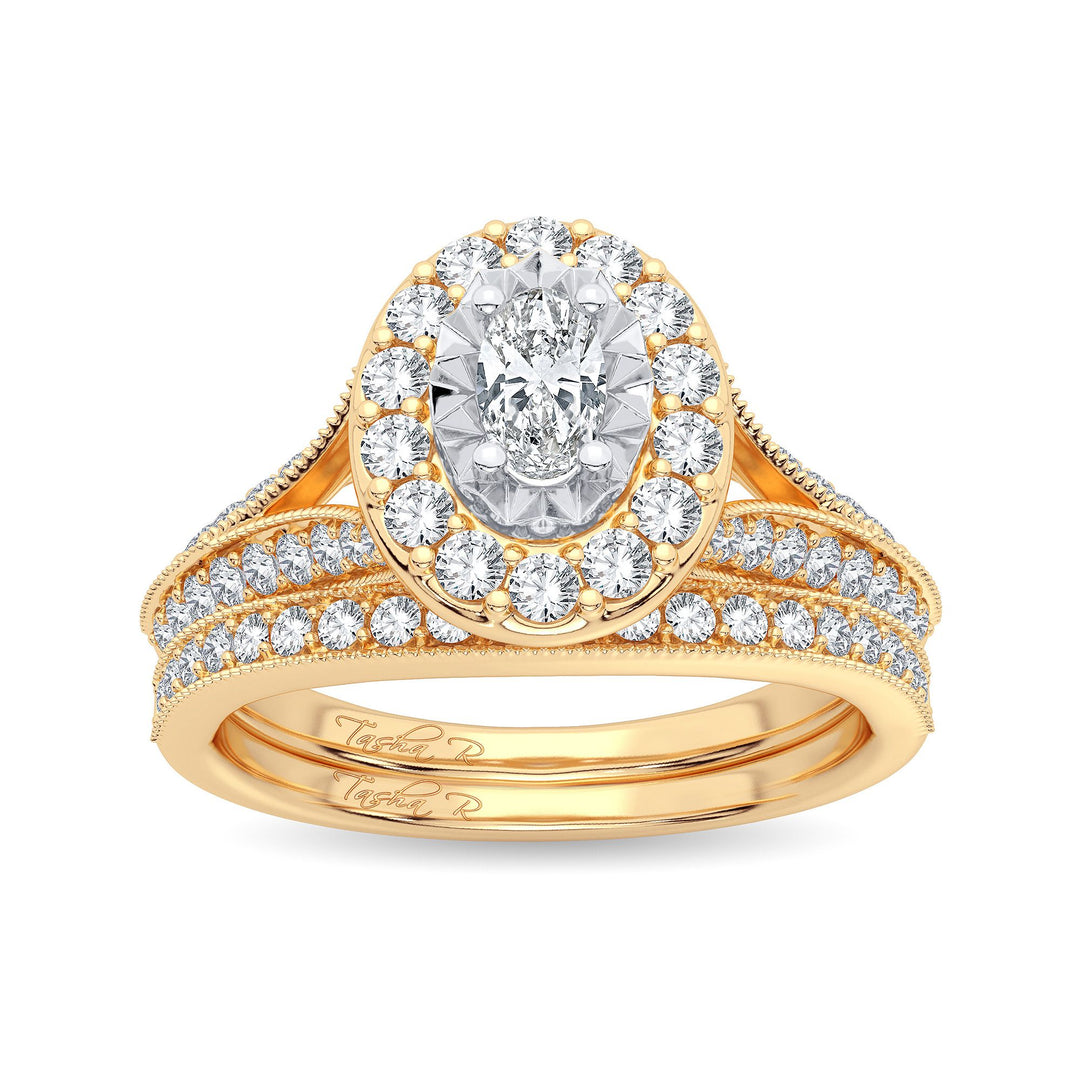 14K 1.00CT Diamond Bridal Ring