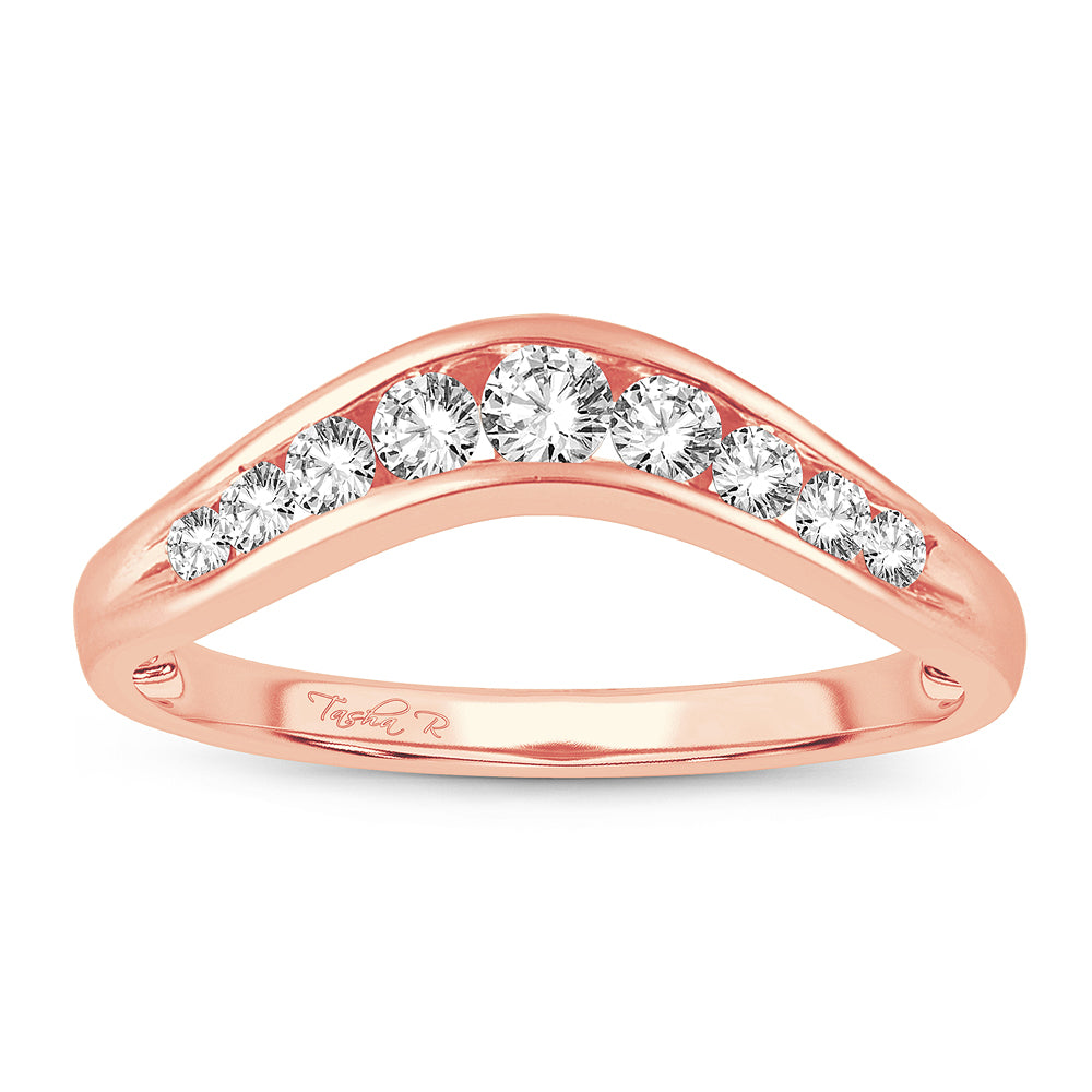 14K 0.33CT Diamond Enhancer Band