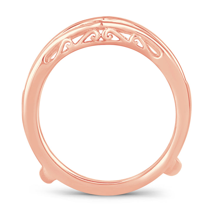 14k Rose Gold Lab Diamond Ring Guard Enhancer