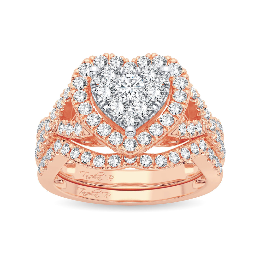 14K 1.00ct Diamond Bridal Ring