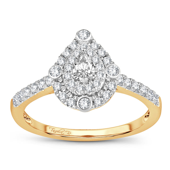 Timeless 14K Yellow Gold Lab-Grown 0.50CT Diamond Engagement Ring