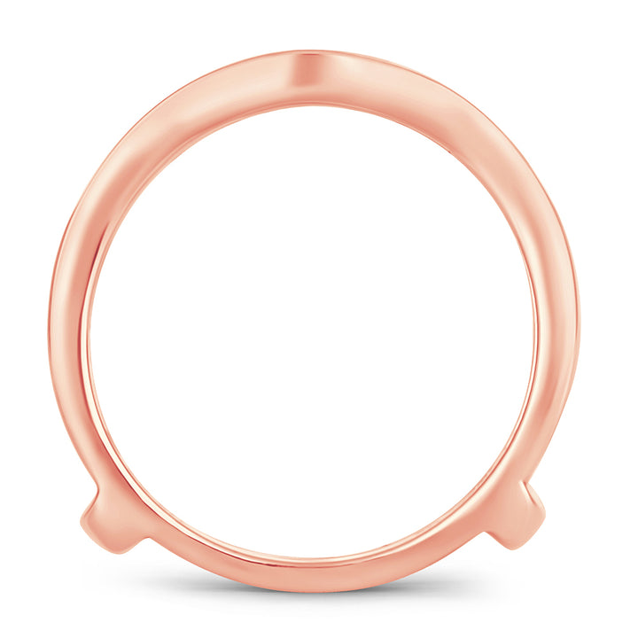 14k Rose Gold Lab Diamond Ring Guard Enhancer