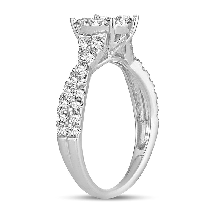 Timeless 14k White Gold 1CT Lab Diamond Solitaire Ring