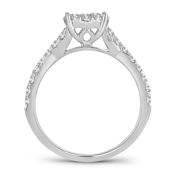 Timeless 14k White Gold 1CT Lab Diamond Solitaire Ring