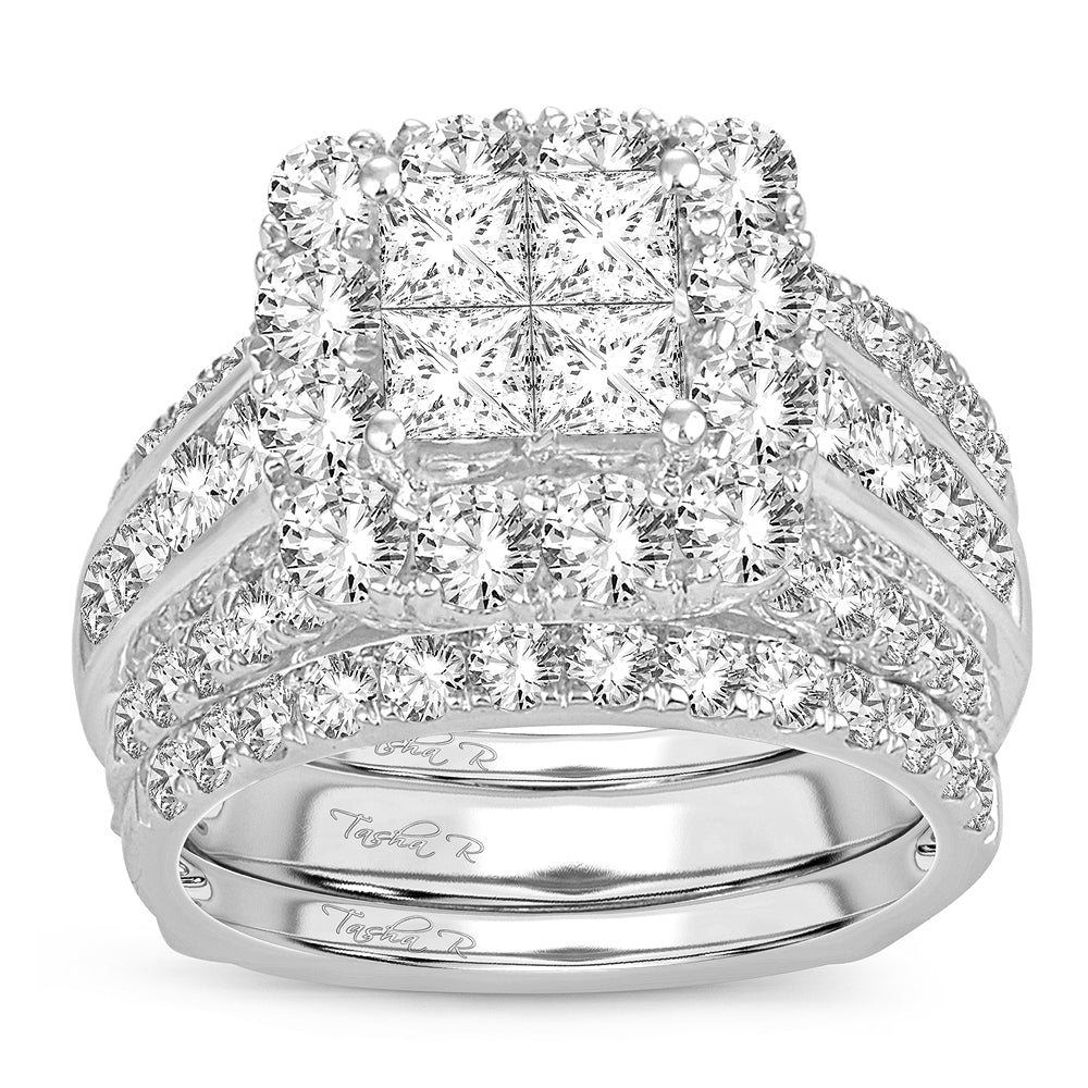 14K 4.00CT Diamond bridal ring