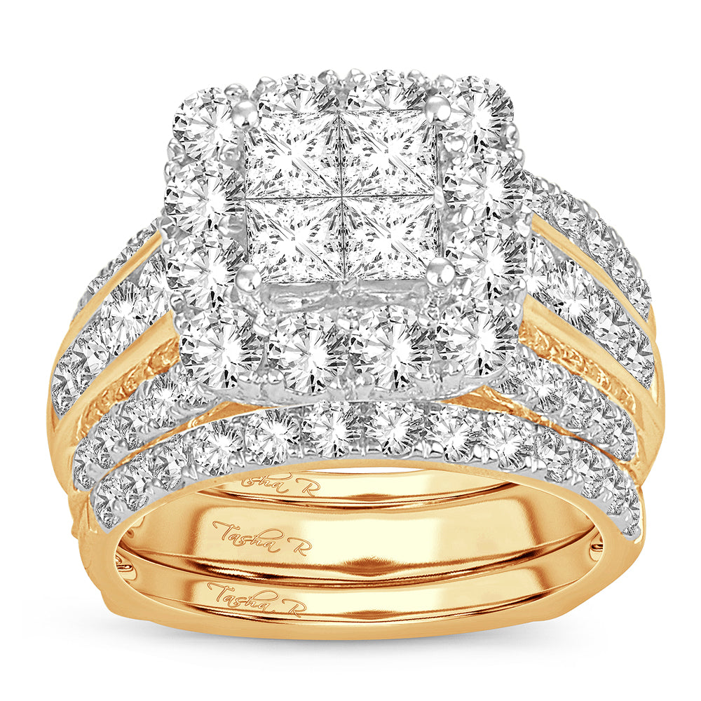 14K 4.00CT Diamond bridal ring