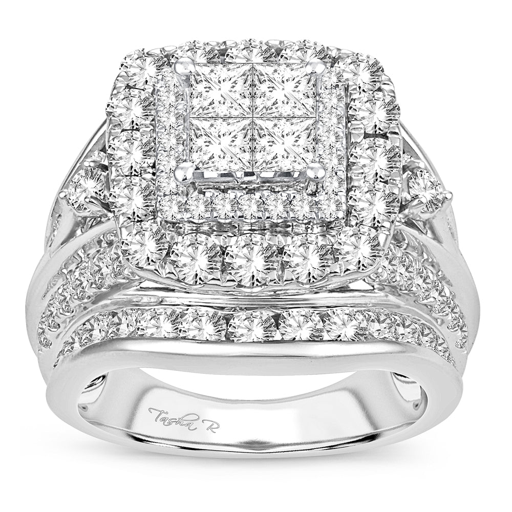 14K 4.00CT Diamond bridal ring