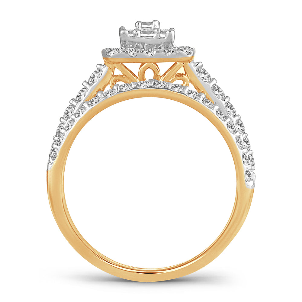 Brilliant 14k White Gold Lab Diamond Engagement Ring (1CT)