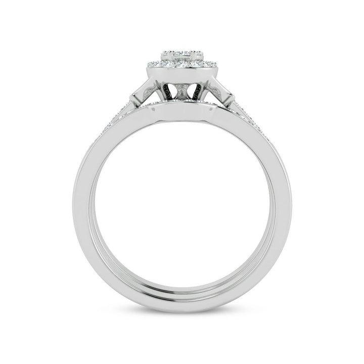 Timeless 14k White Gold Lab Diamond Bridal Ring (0.26ct)