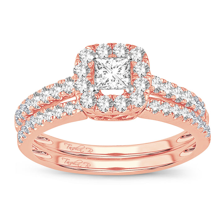 14k Rose Gold 1CT Lab Diamond Womens Bridal Ring
