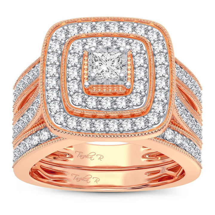 Timeless 14k Rose Gold 1CT Lab Diamond Engagement Ring