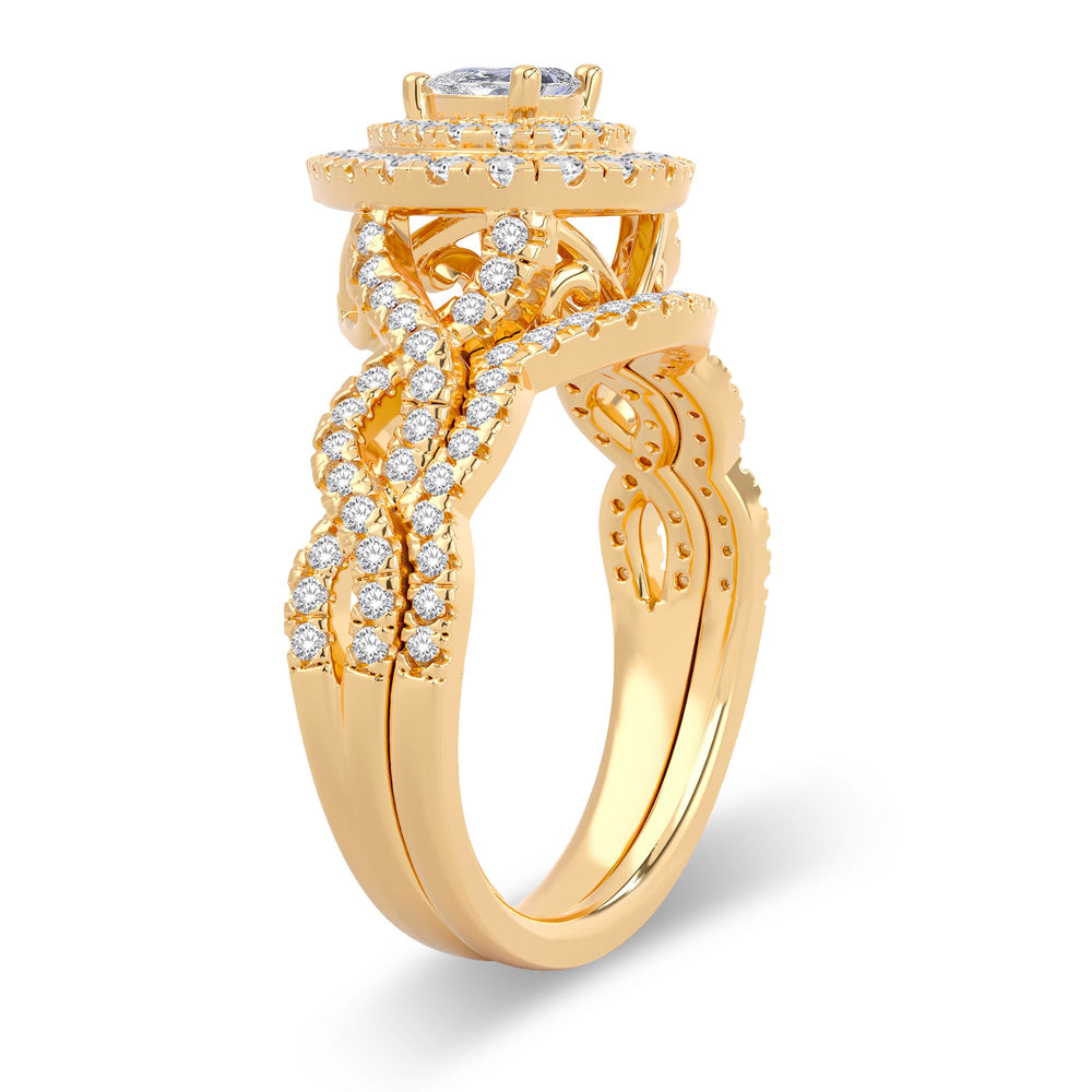 Luminous 14k Yellow Gold Lab Diamond Engagement Ring (1CT)
