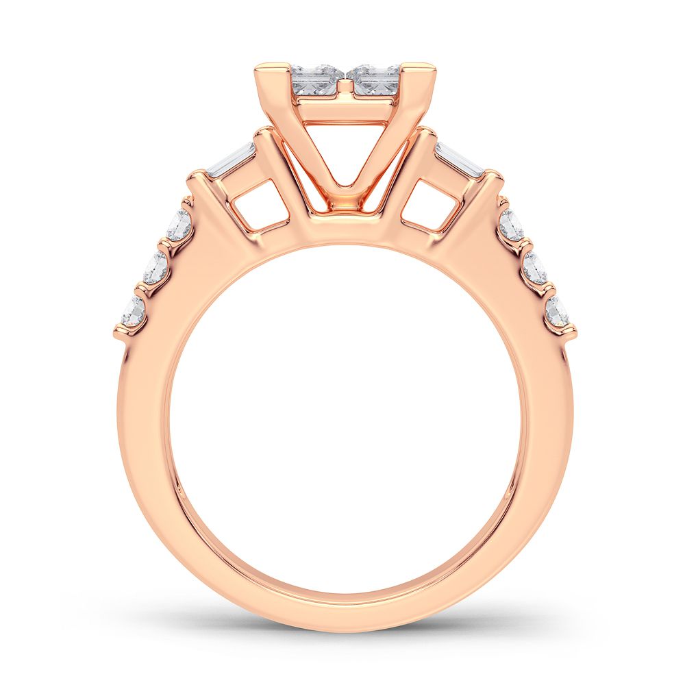Timeless 14k Rose Gold 1.25CT Lab Diamond Ring