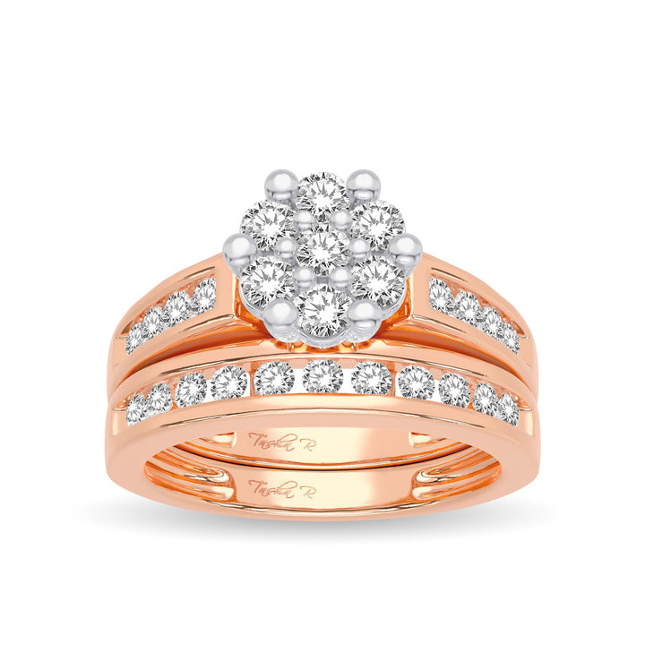 14K 1.00CT Diamond Bridal Ring