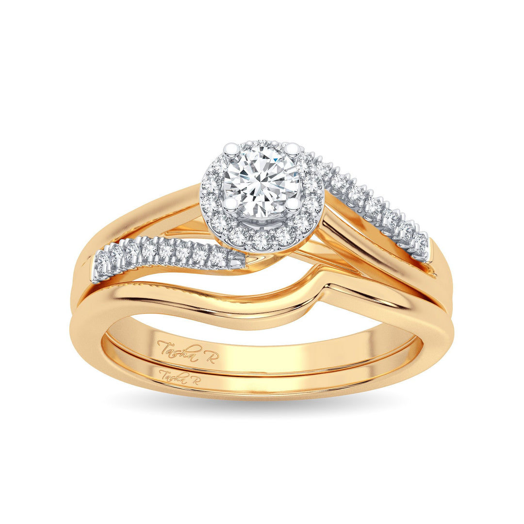 14K 0.25CT Diamond Bridal Ring