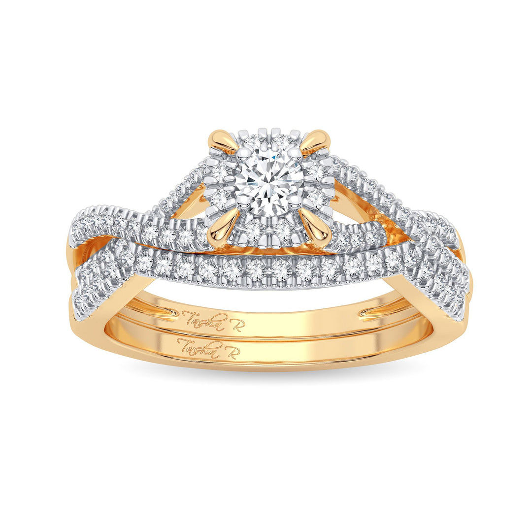 14K 0.33CT Diamond Bridal Ring