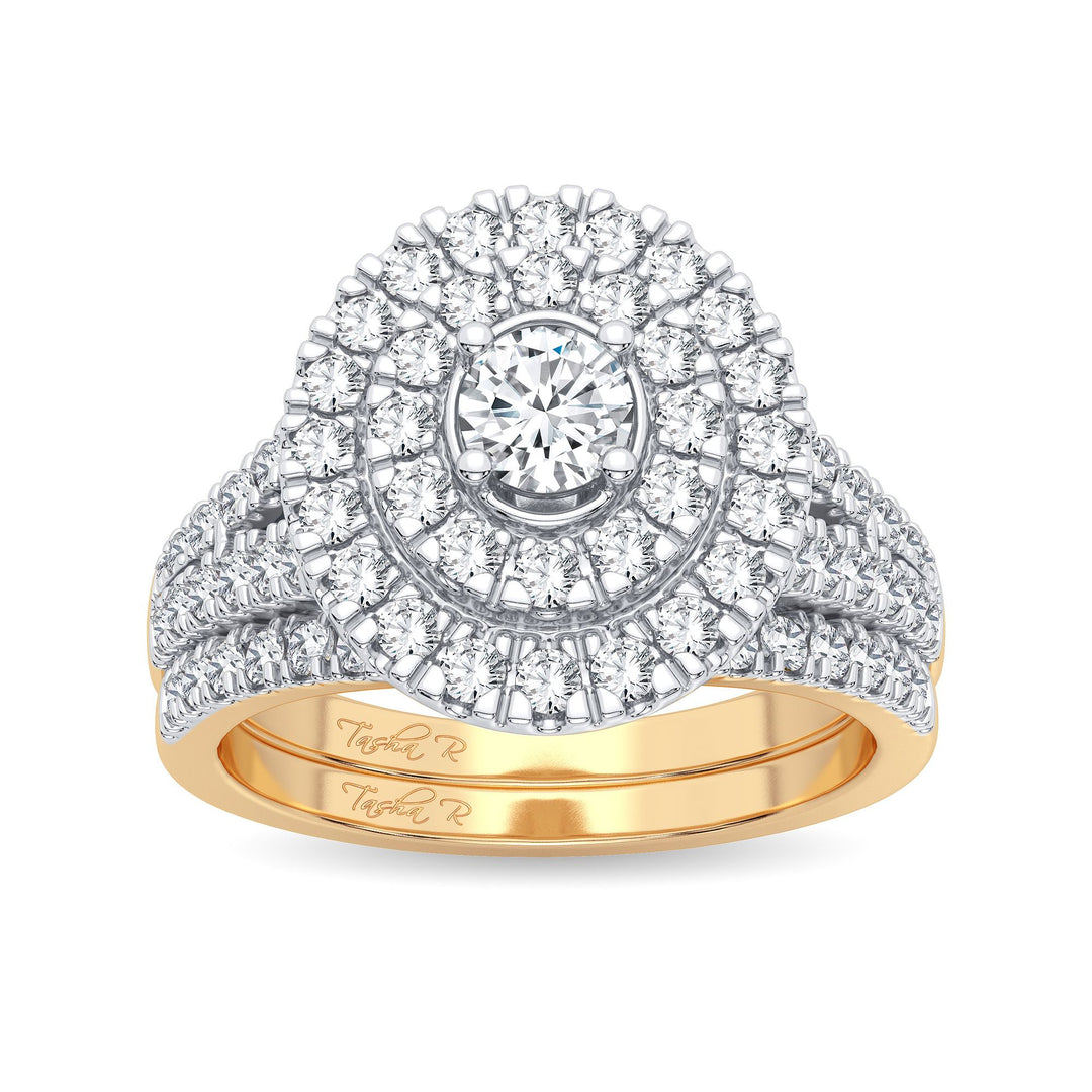 14K 1.00CT Diamond Bridal Ring