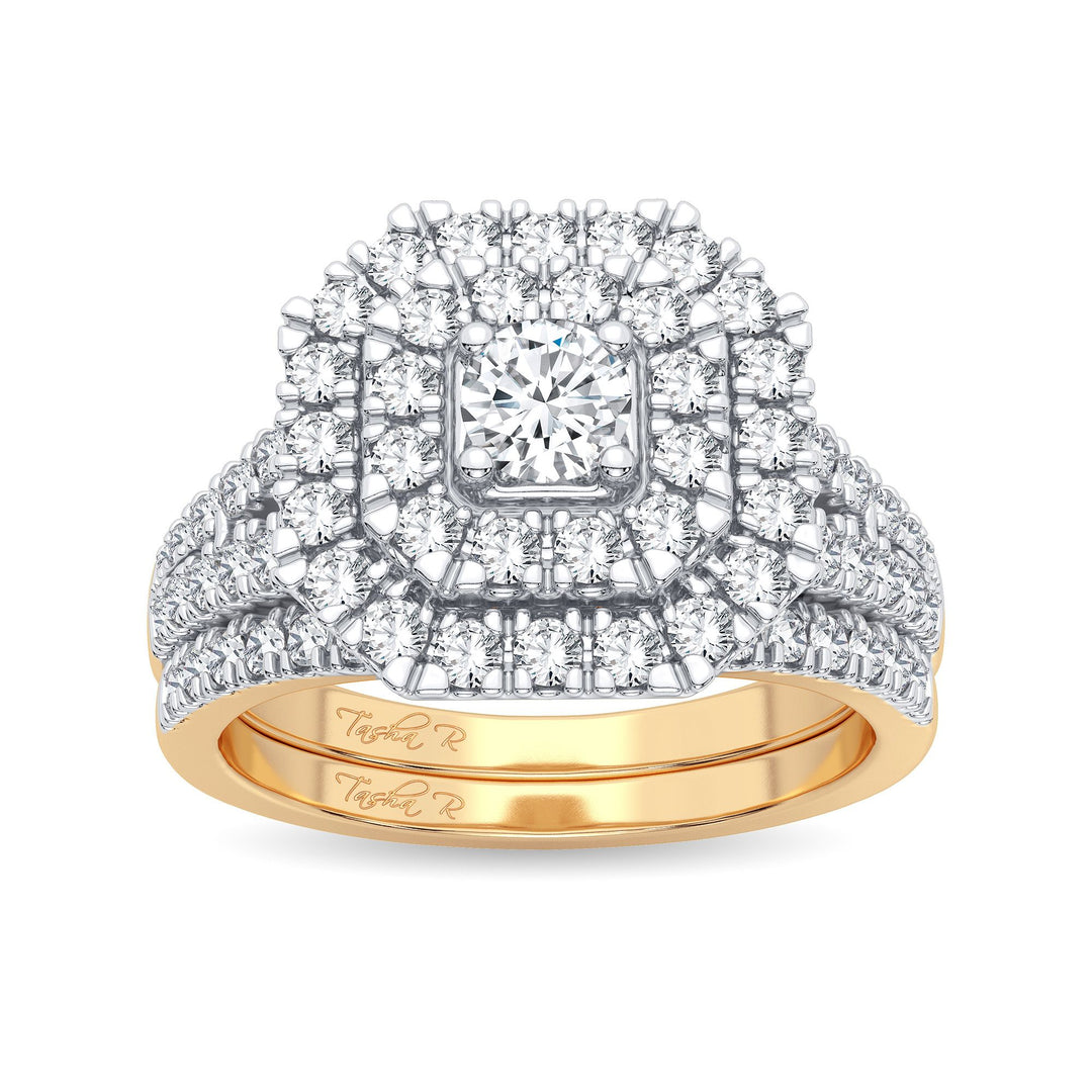 14K 1.00CT Diamond Bridal Ring