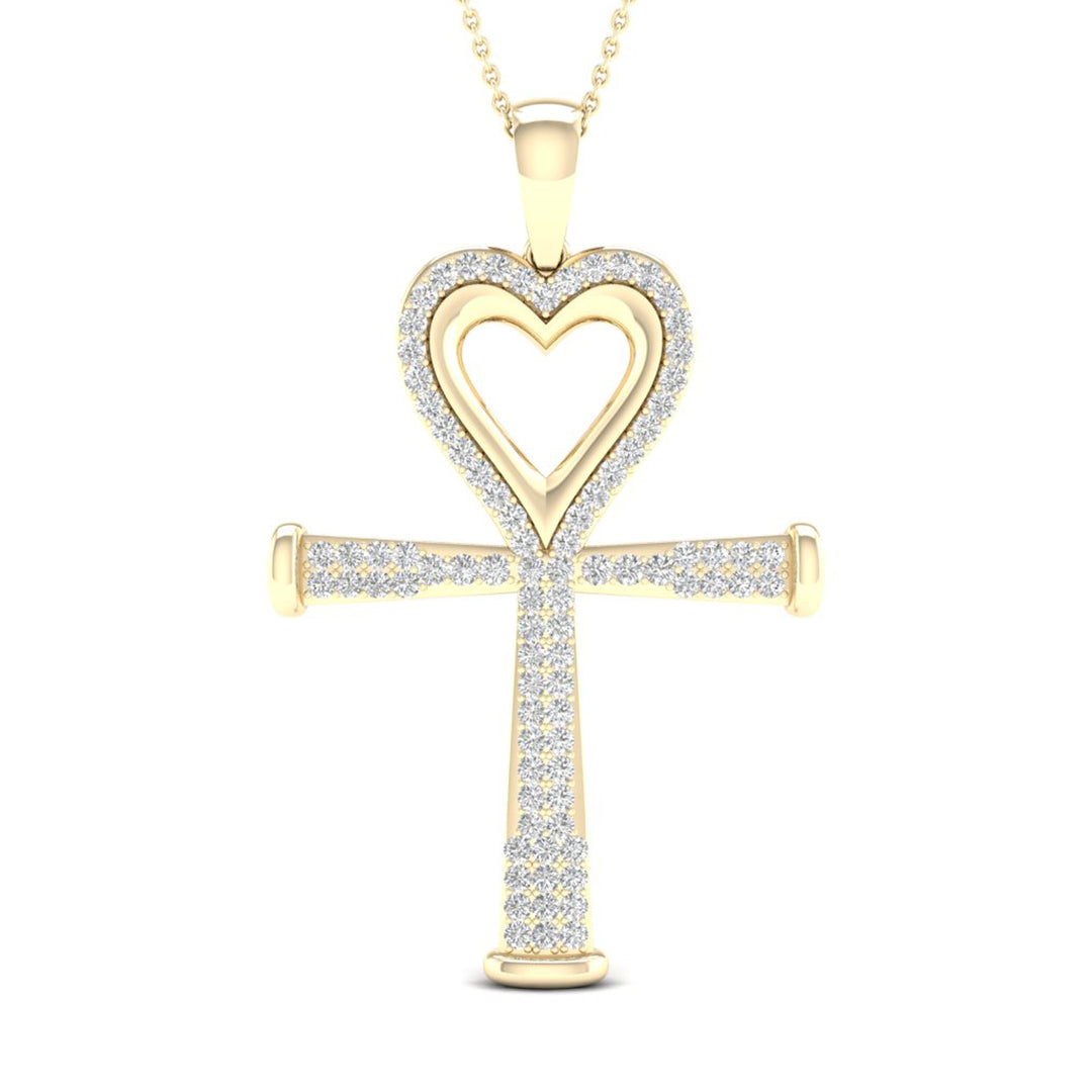 Gorgeous 10K 0.20CT Diamond Pendant