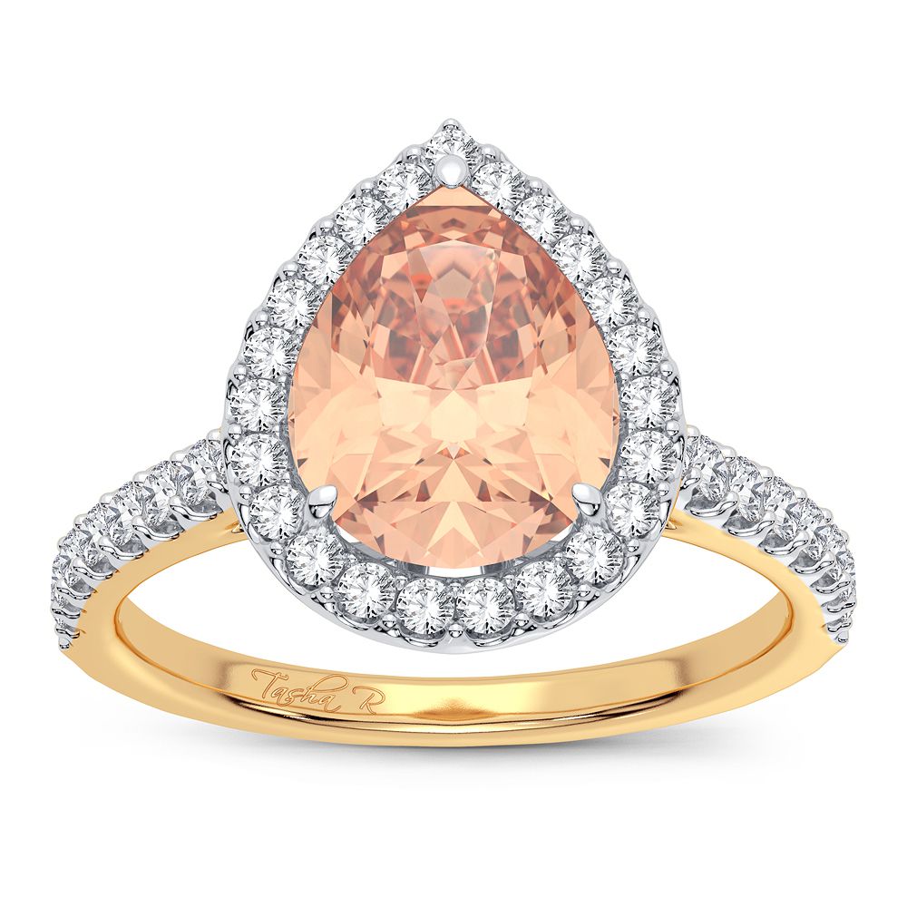 14K 0.33ct Morganite ring