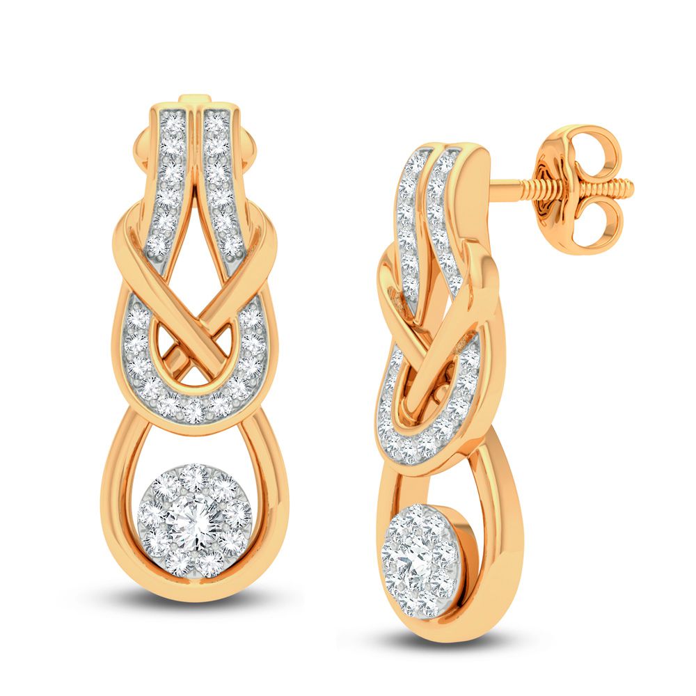 14K 0.50CT DIAMOND EARRING