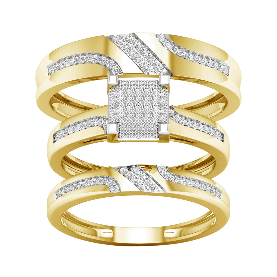 10K 0.33ct Diamond Trio Set