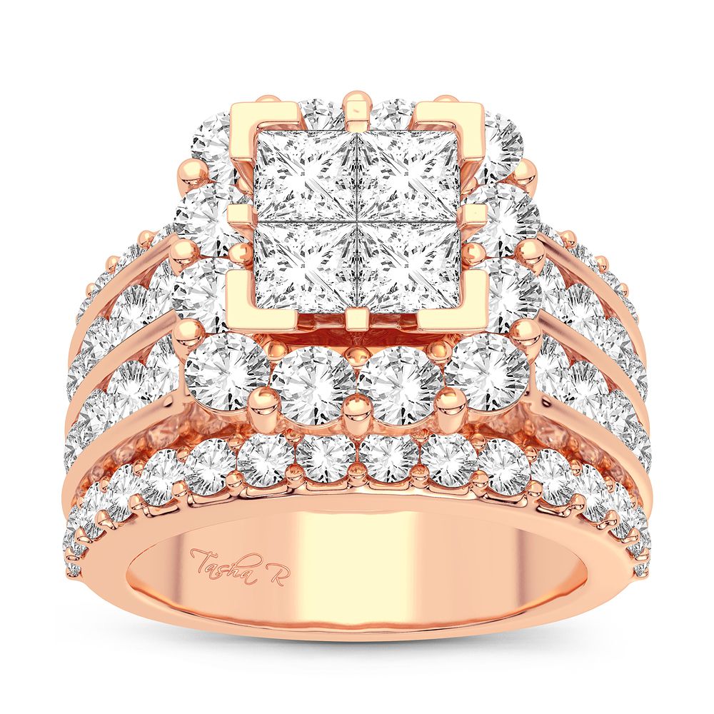 14K 4.00CT Diamond Bridal Ring