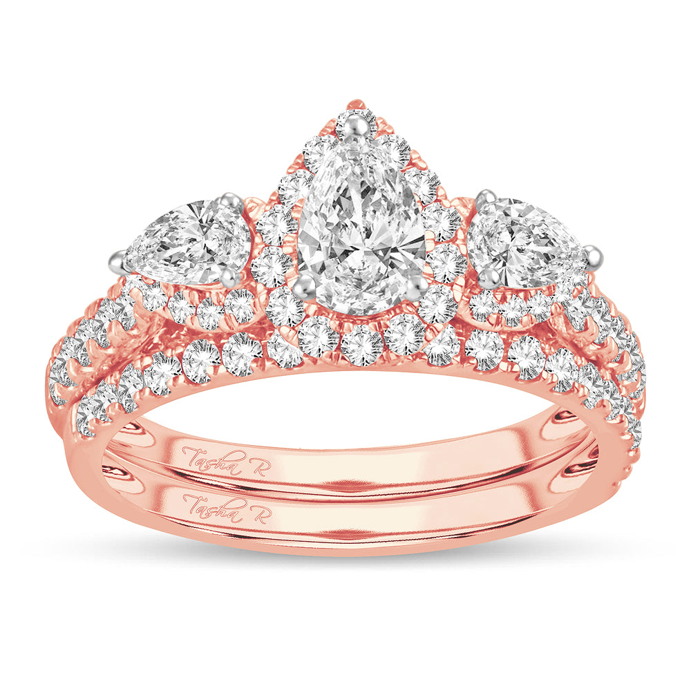 Romantic 14k Rose Gold Lab Diamond Engagement Ring (2.00CT)