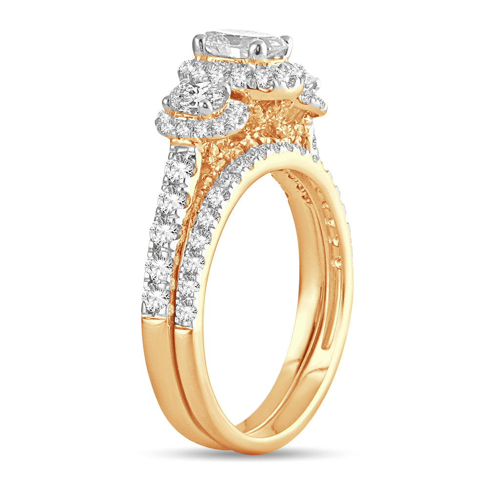 Brilliant 14k Yellow Gold Lab Diamond Engagement Ring (2.00CT)