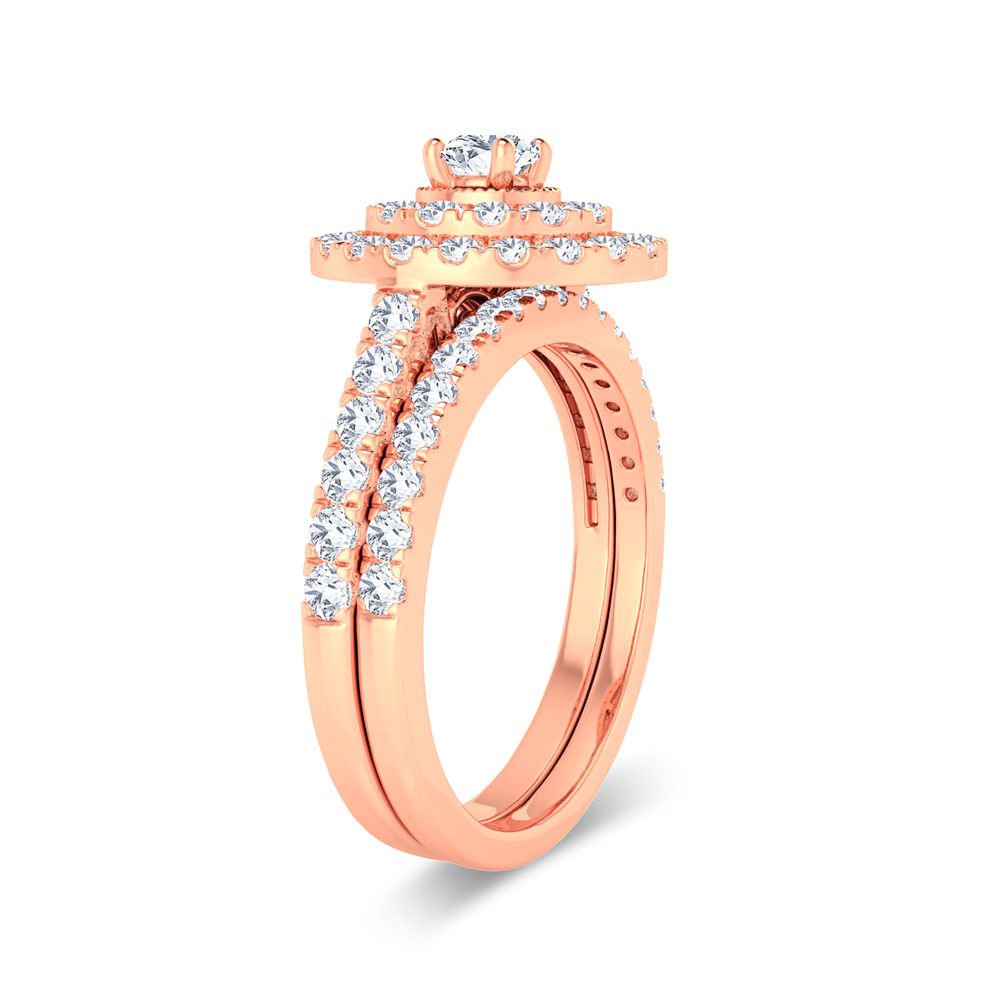 Timeless 14k Rose Gold 1ct Lab Diamond Engagement Ring
