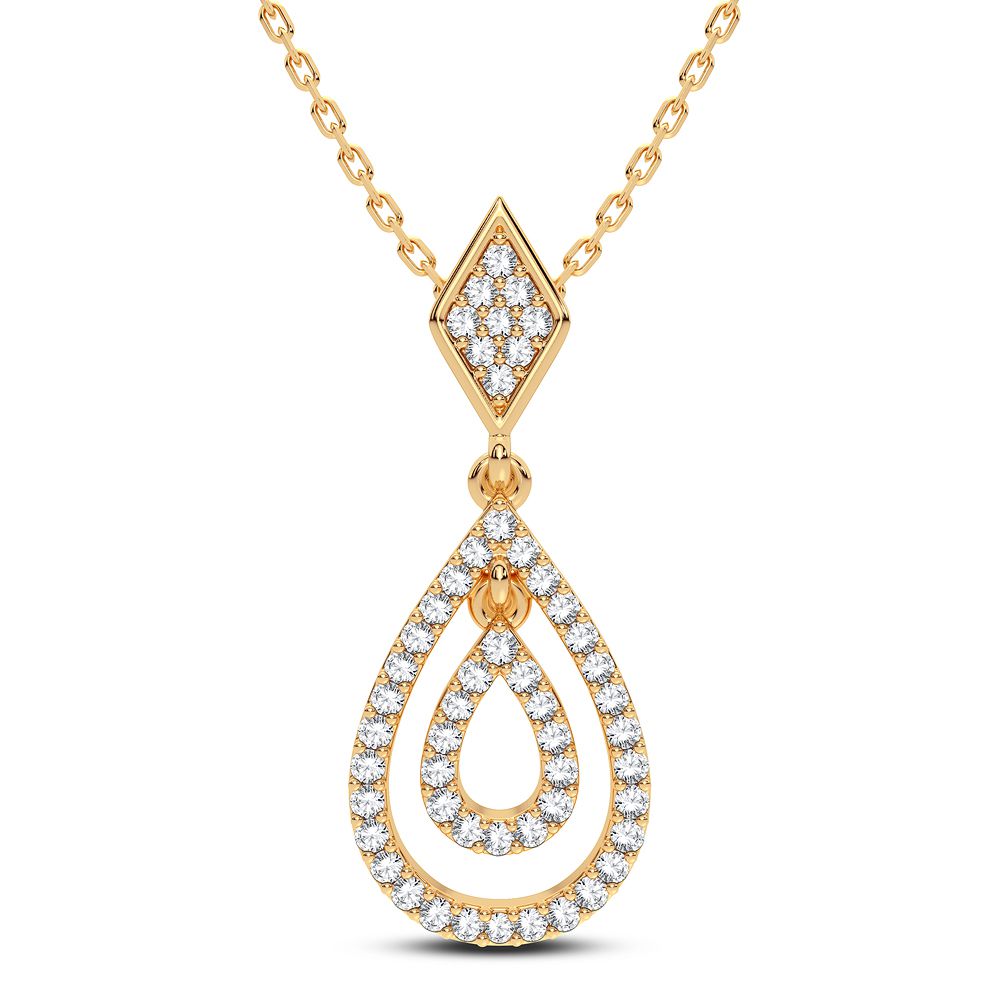 14K 0.19CT DIAMOND PENDANT