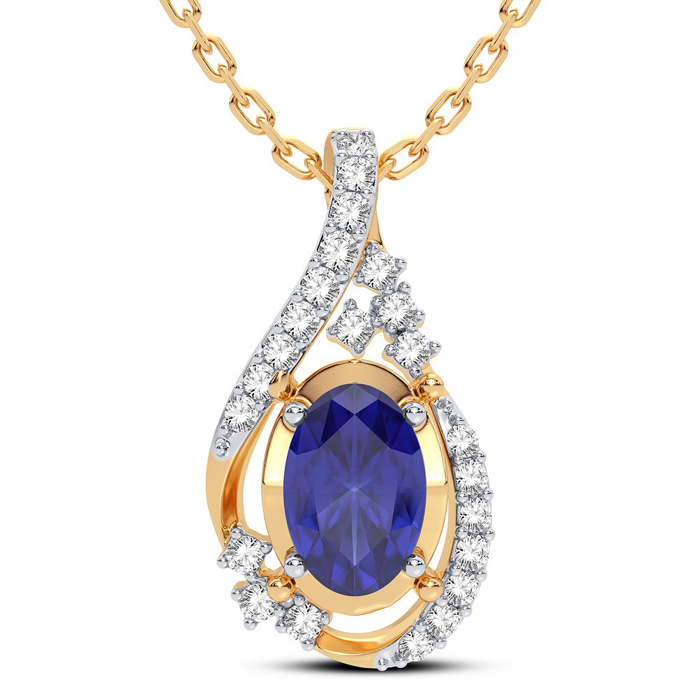 14K 0.10CT Diamond Pendant