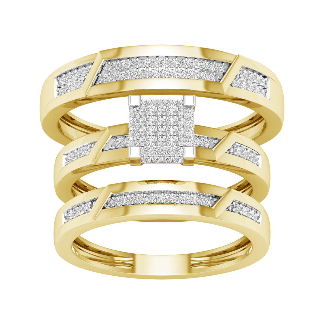 10K 0.33ct Diamond Trio Set