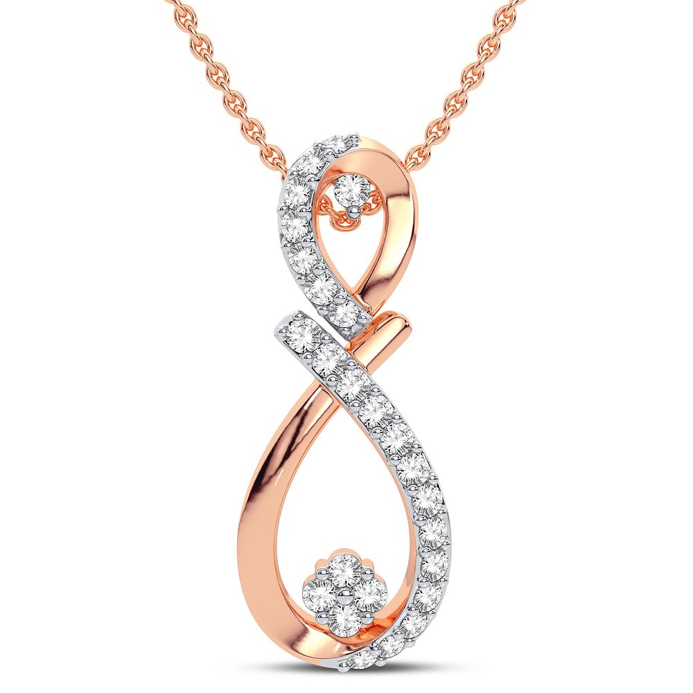 14K 0.18CT Diamond Pendant