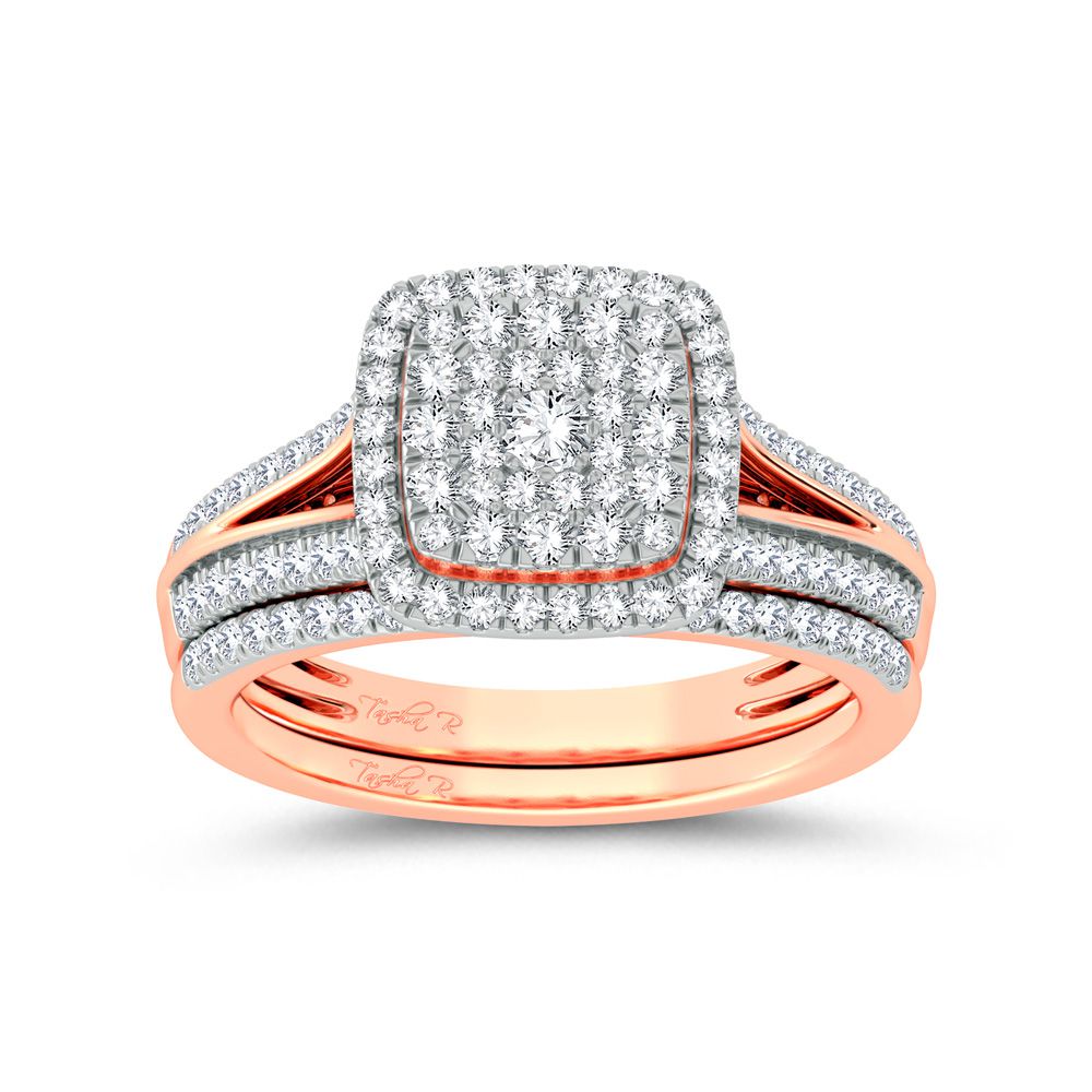 14K 0.62ct Diamond Bridal Ring