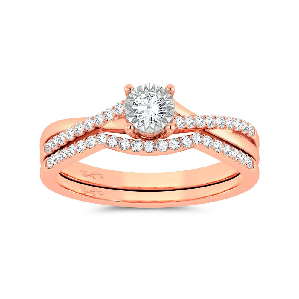 10K 0.25ct Diamond Bridal Ring