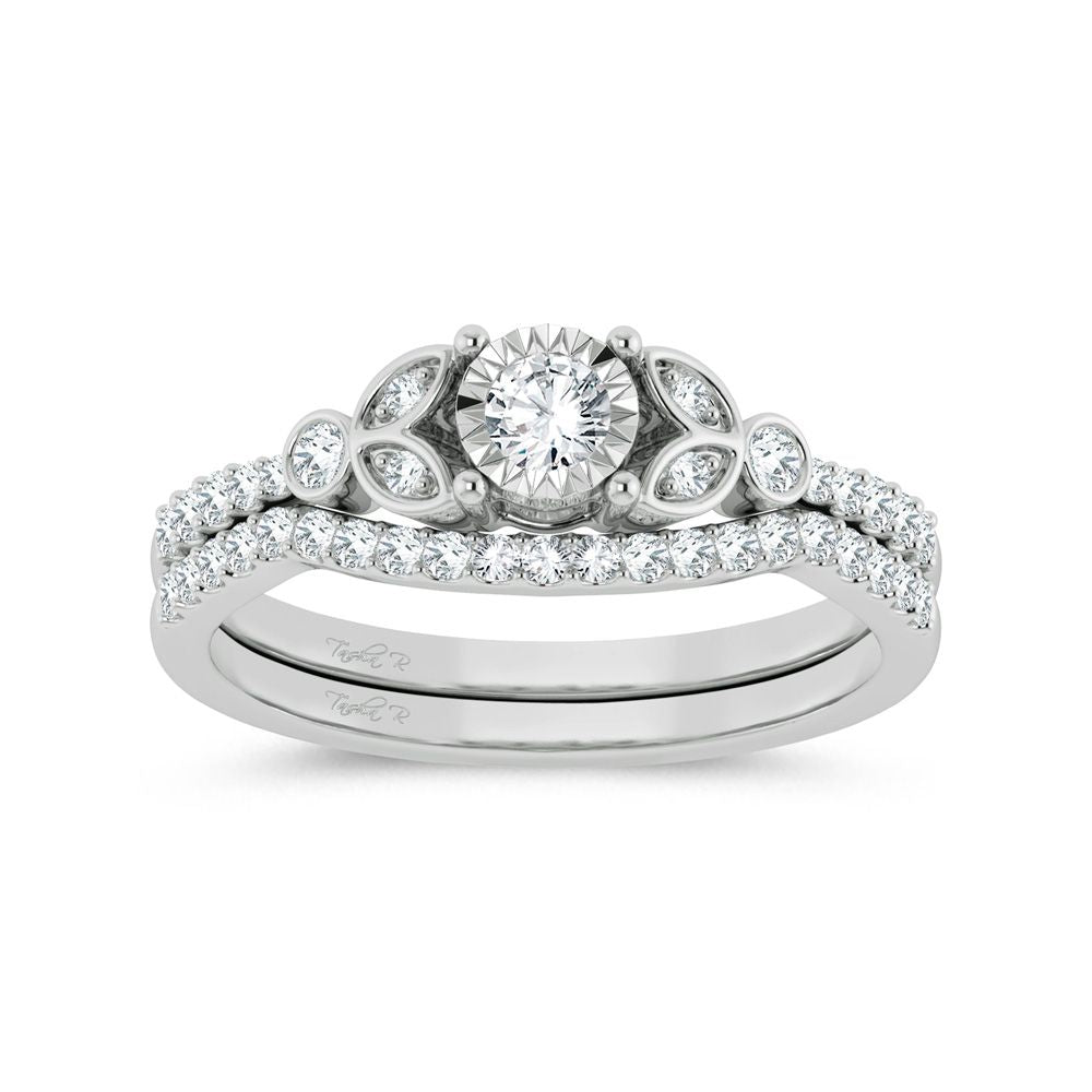 10K 0.33ct Diamond Bridal Ring