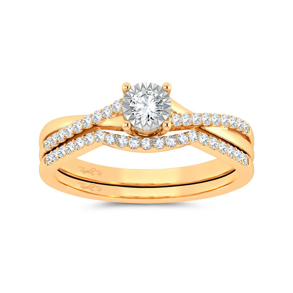 10K 0.25ct Diamond Bridal Ring