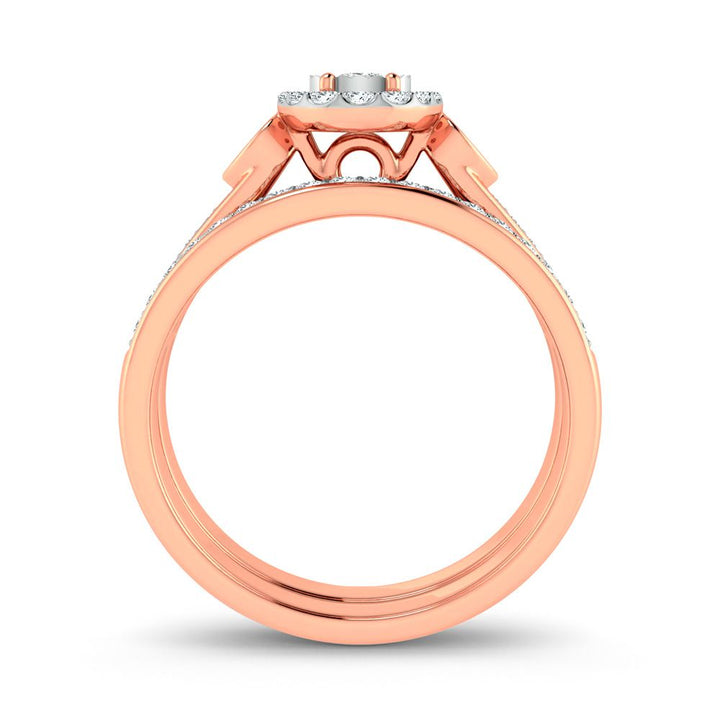 Timeless 10k Rose Gold 0.36ct Lab Diamond Engagement Ring