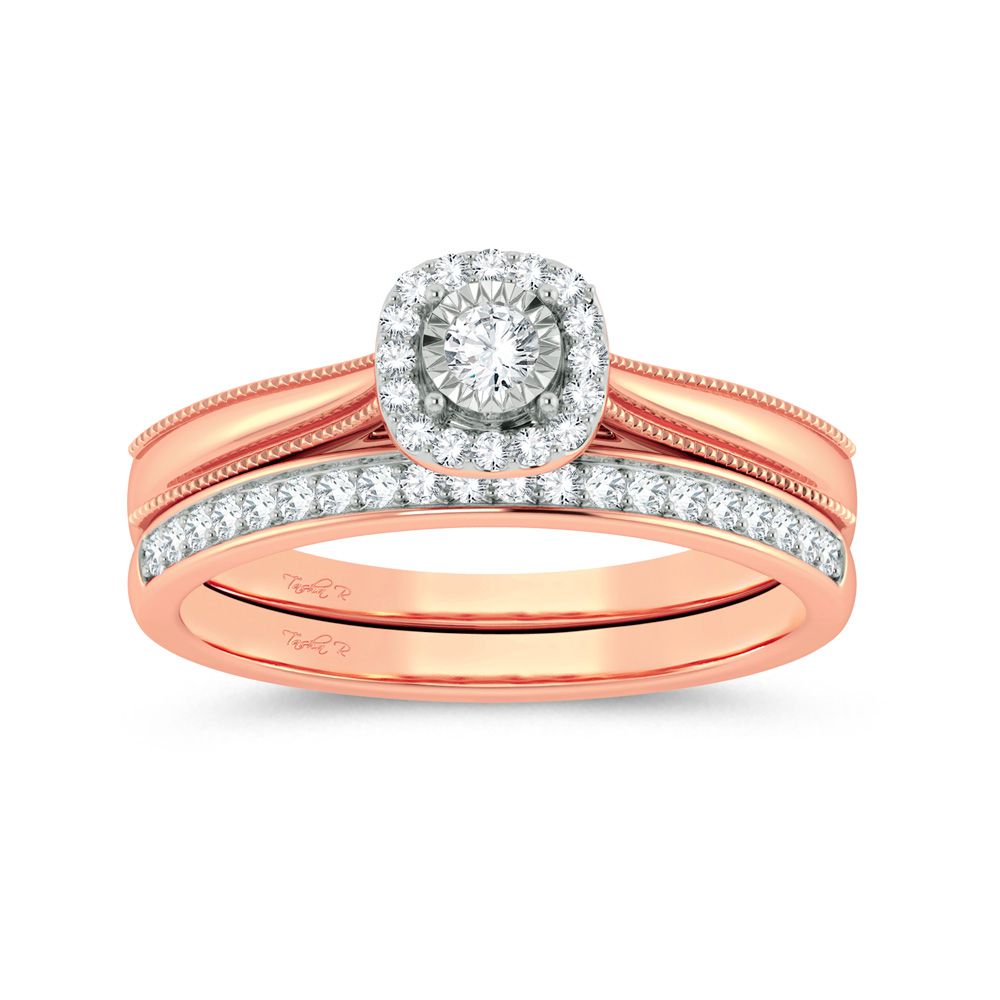 10K 0.25ct Diamond Bridal Ring